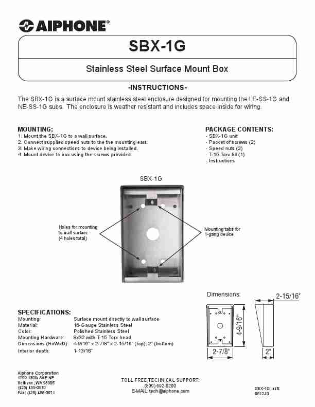 Aiphone Planer SBX-1G-page_pdf